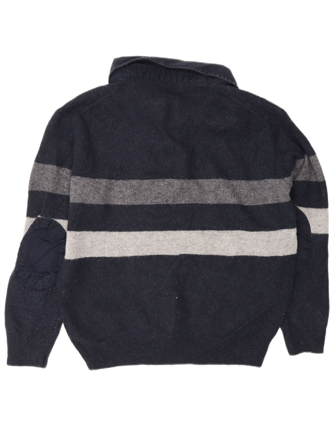 Marks & Spencer Męski sweter polo Blue Harbor, duży, granatowy