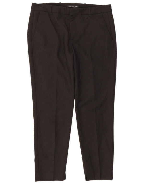 Spodnie damskie Zara Slim Chino, duże W30 L26, czarne, bawełniane