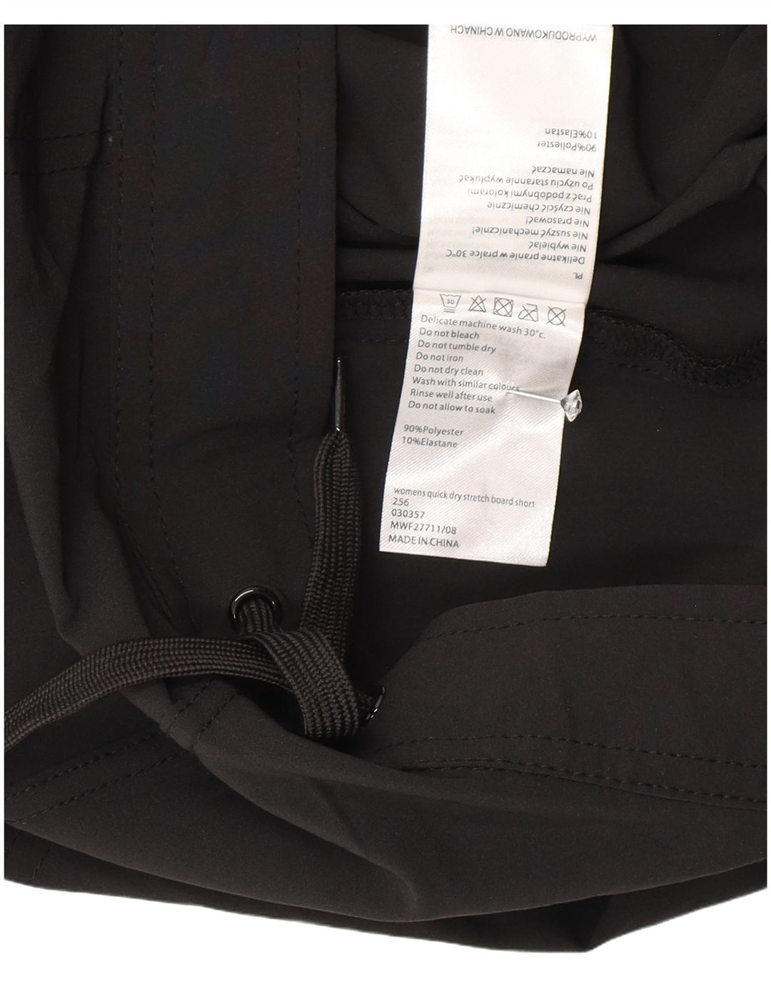 Damskie spodenki sportowe Mountain Warehouse UK 18 XL, czarny poliester