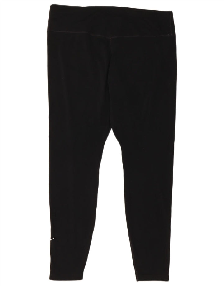 Damskie legginsy Nike Dri Fit UK 18 XL, czarny poliester