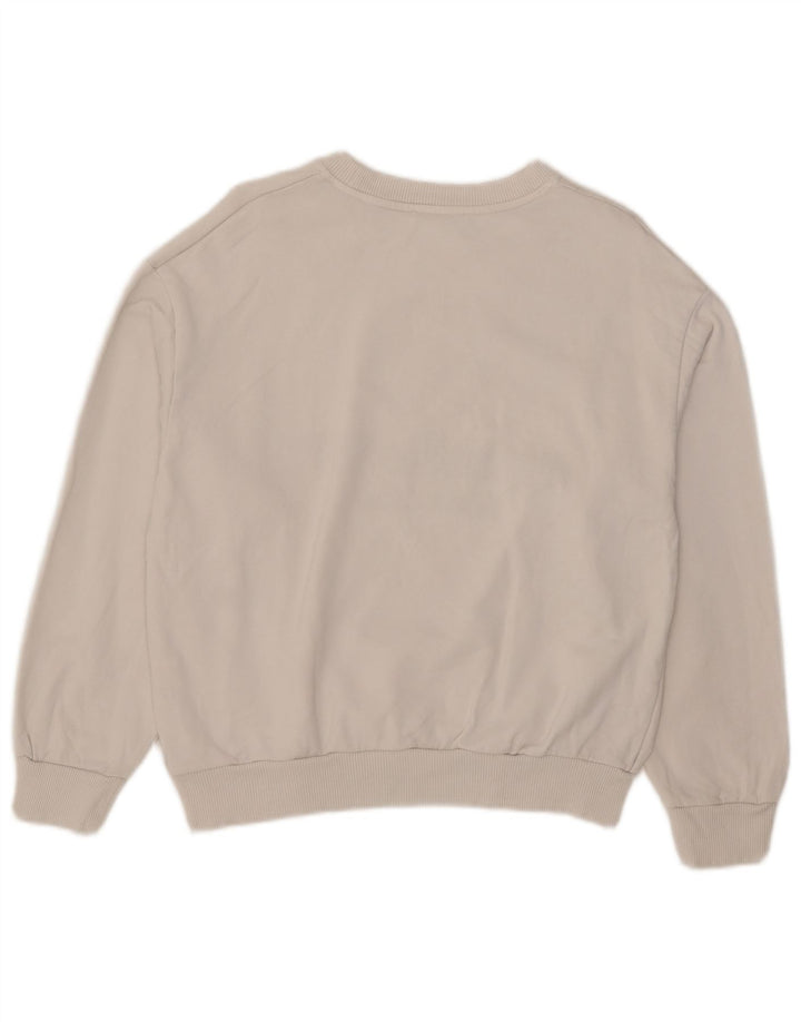 Damska bluza oversize Zara z grafiką, UK 10, mała, biała, bawełniana