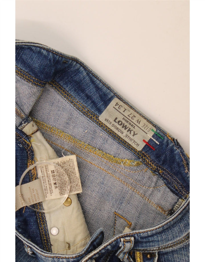 Diesel Damskie Lowky Slim Jeans W27 L29 Niebieskie bawełniane