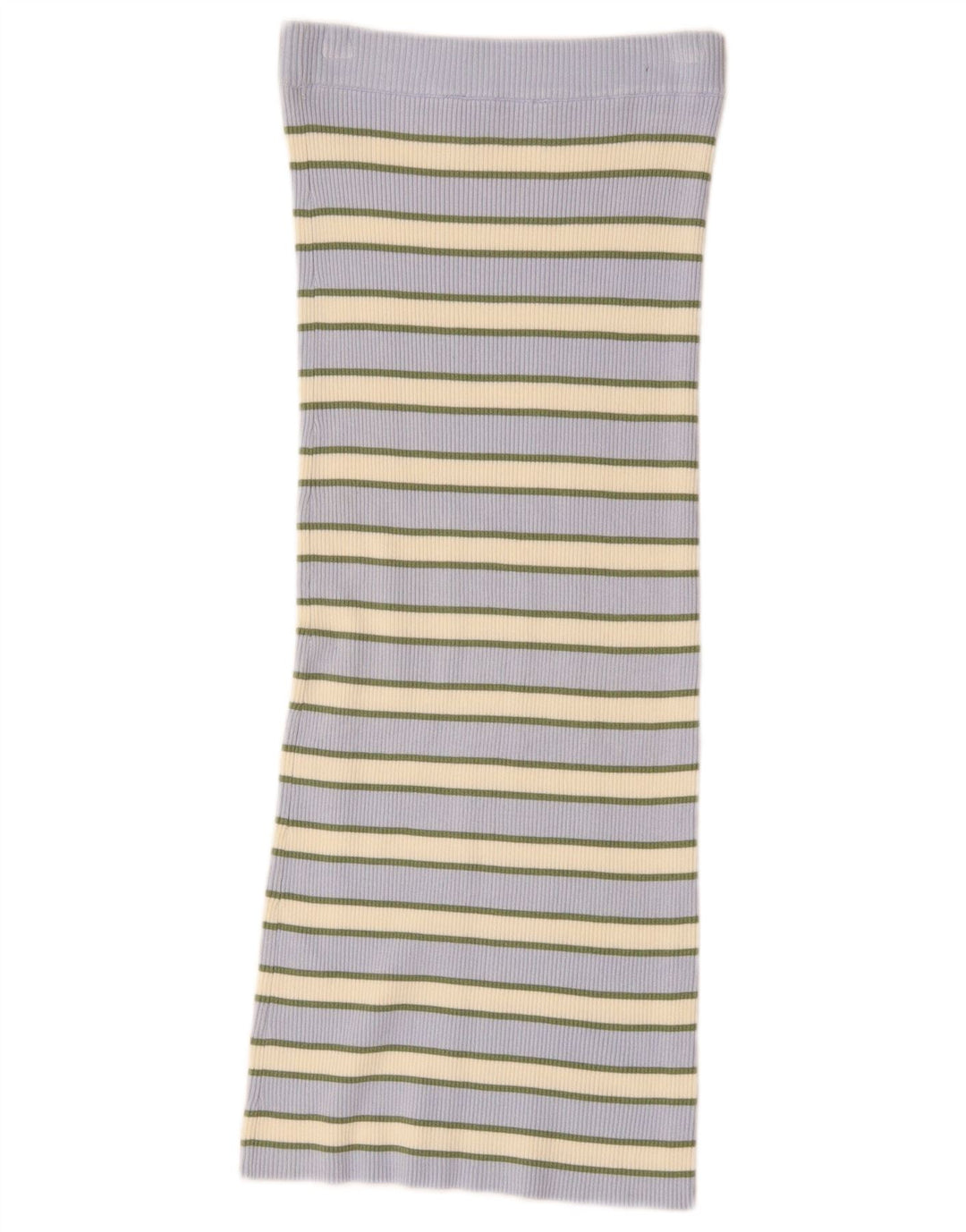 Spódnica damska Zara z dzianiny o prostym kroju, mała W26 w niebieskie paski