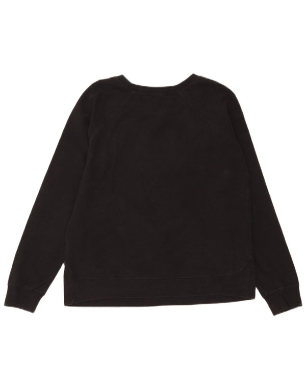 Damska bluza Converse Graphic Jumper UK 14, duża, czarna bawełna