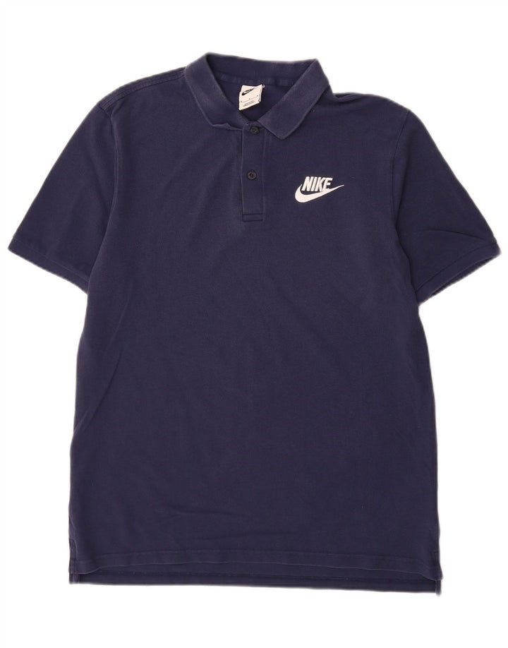 Męska koszulka polo Nike, średnia, granatowa, bawełniana