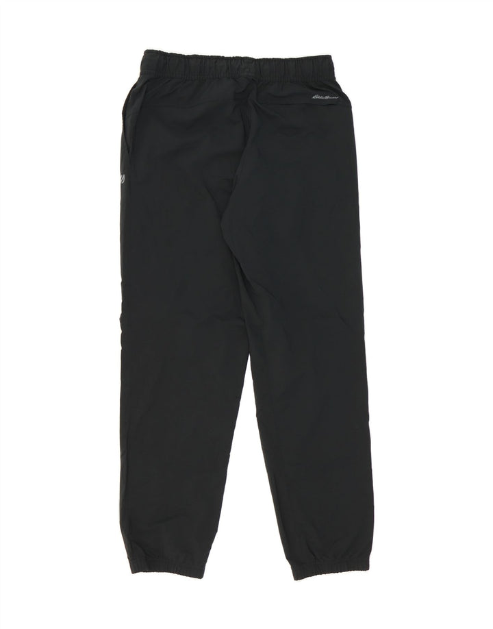 EDDIE BAUER Mens Tracksuit Trousers Joggers Medium Black Polyester Vintage Eddie Bauer and Second-Hand Eddie Bauer from Messina Hembry 