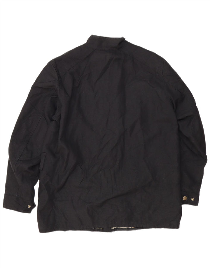 Męska kurtka użytkowa BELSTAFF UK 38, średnia czarna, bawełniana