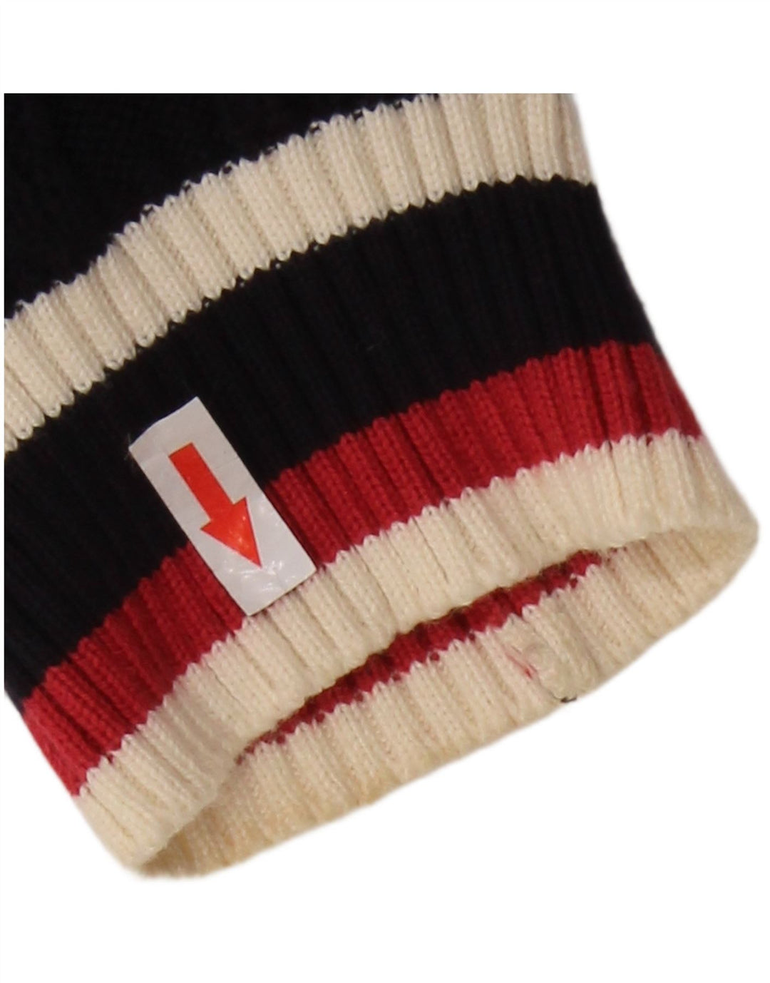 Damski sweter oversize JAEGER UK 10, mały, granatowy, z blokami kolorów