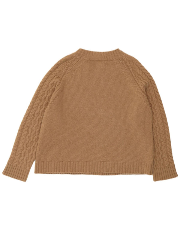 Damski sweter Max Mara Weekend z dekoltem w łódkę, UK 16, duży, beżowy