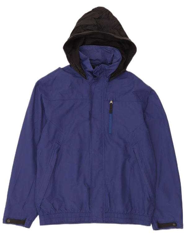 Męska kurtka wiatrówka z kapturem Timberland UK 36 Small Blue Colorblock