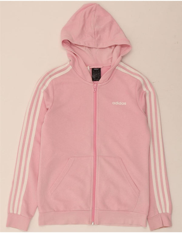 Adidas Dziewczęcy Sweter Z Kapturem 14-15 Lat Różowy Bawełniany