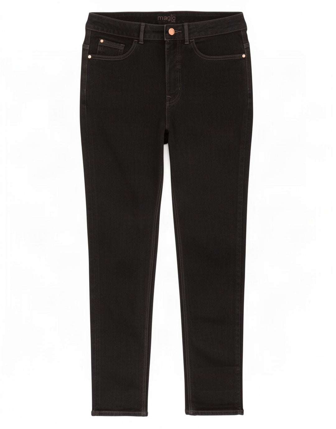 Marks & Spencer Damskie Magic Slim Jeans UK 12 Medium W28 L28 Czarna bawełna