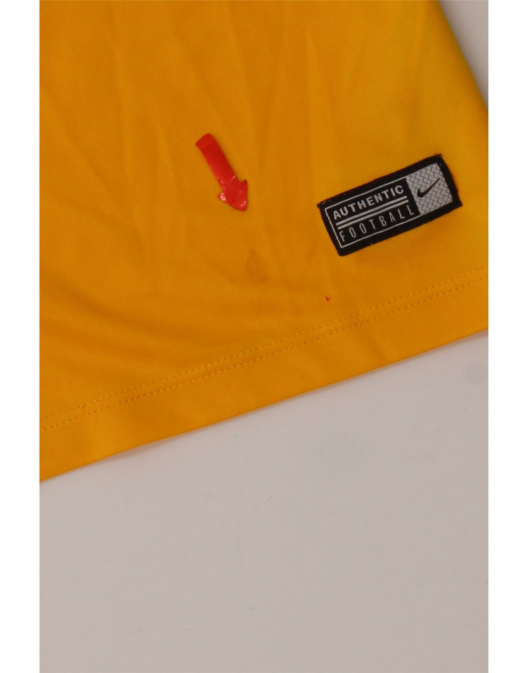 Męski T-shirt Nike Dri Fit Top, średni żółty poliester z blokami kolorów