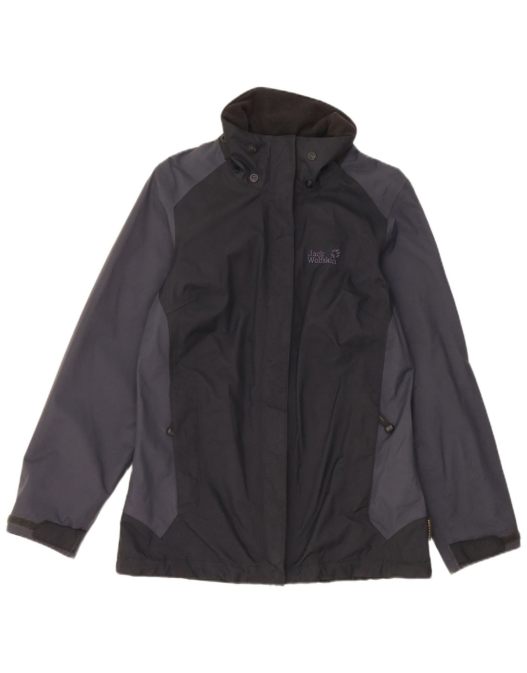 Damska kurtka przeciwdeszczowa Jack Wolfskin UK 8 Small Black Colorblock