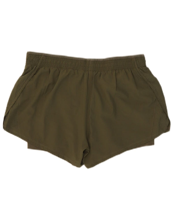 Damskie spodenki sportowe Nike Dri Fit UK 14, duże, khaki, poliester