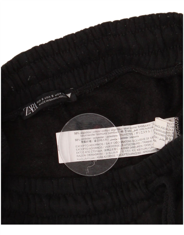 Damskie spodnie dresowe Zara Joggers UK 10 Small, czarne, bawełniane