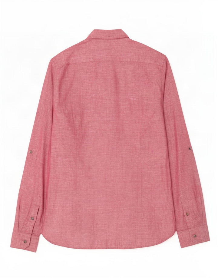 Koszula męska Ted Baker, rozmiar 4, duża, różowa, lniana