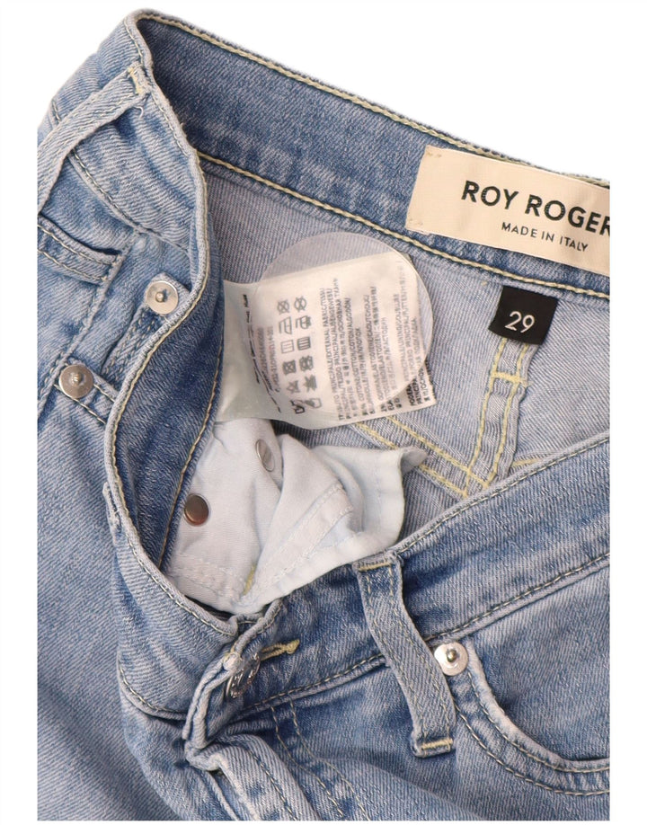 Damskie krótkie dżinsy ROY ROGERS W29 L25 Niebieskie bawełniane