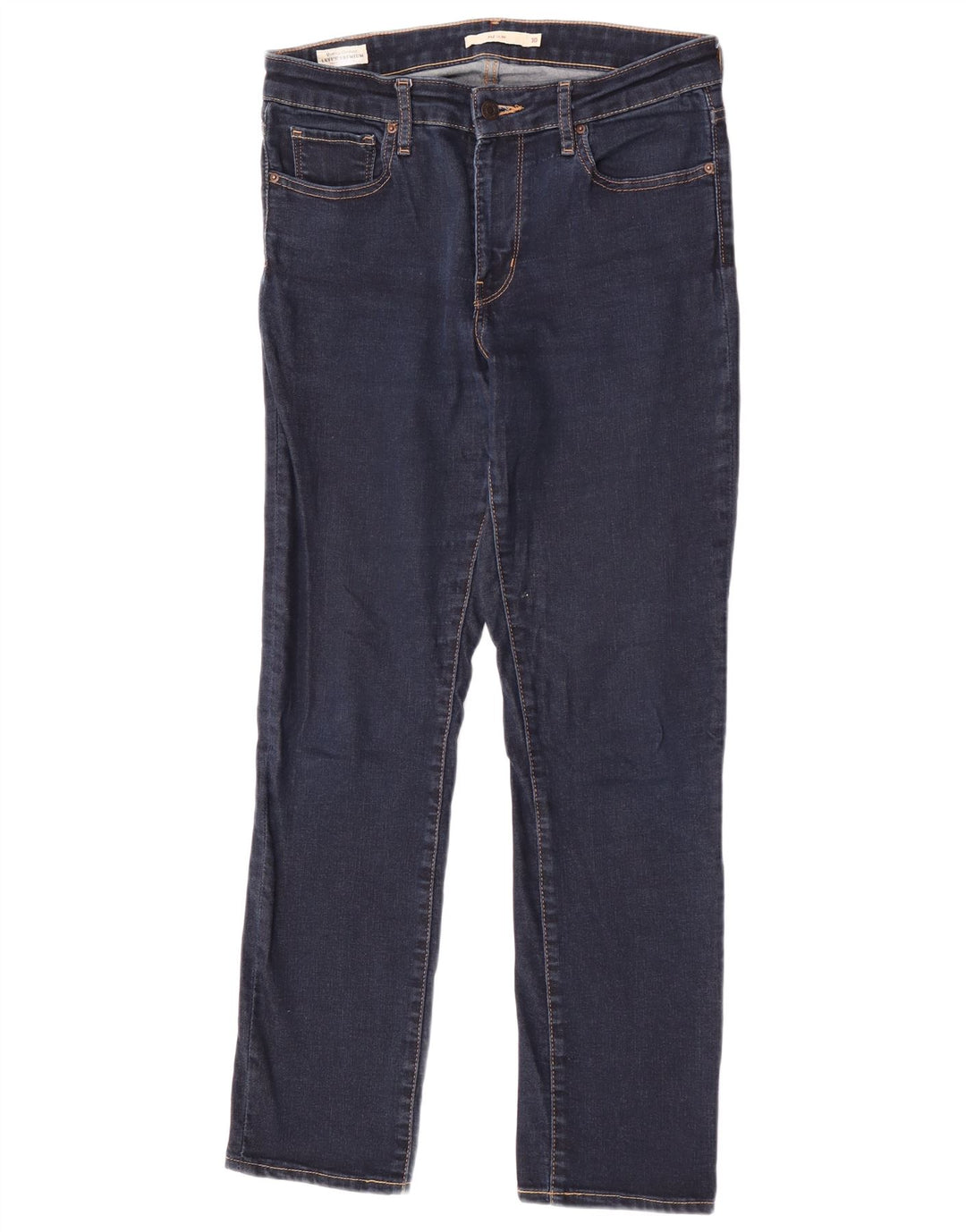 Damskie jeansy Levi's 712 Slim W30 L32 Granatowa bawełna