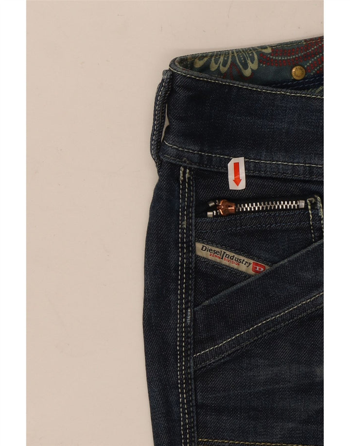 DIESEL Damskie jeansy Reckfly Bootcut W26 L32 Granatowe, bawełniane
