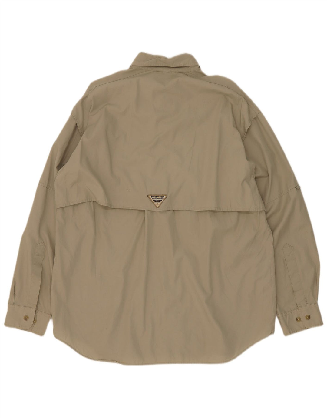 Koszula męska Columbia, bawełniana, średnia khaki