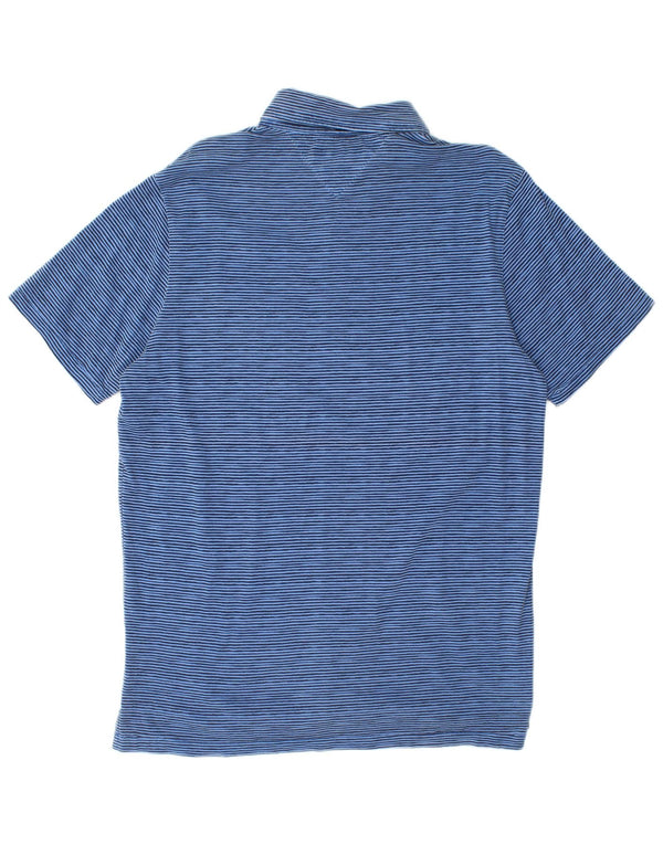 Męska koszulka polo Tommy Hilfiger Garment Dyed Slim Fit XL w niebieskie prążki