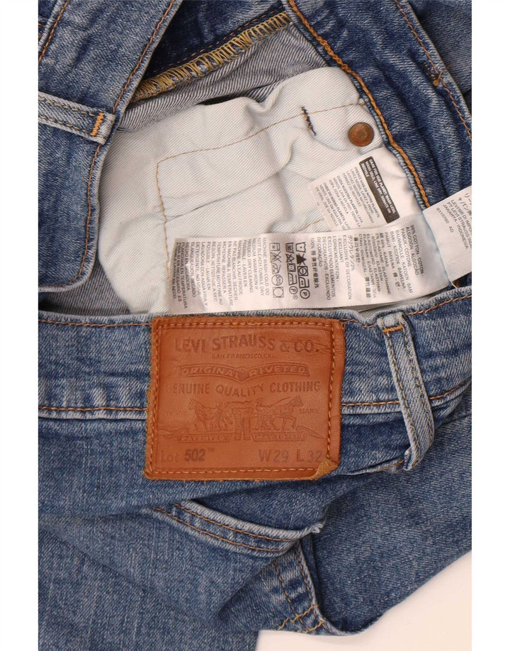 Męskie jeansy Levi's 502 Tapered W29 L32 Niebieskie bawełniane