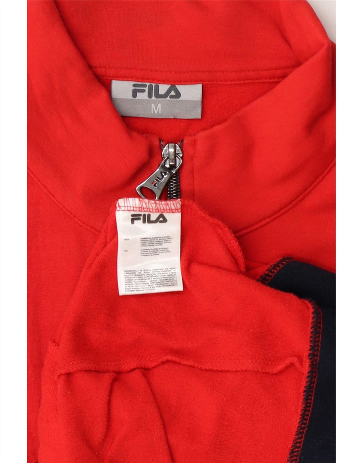 Męska bluza dresowa Fila, bawełniana, w kolorze średniej czerwieni