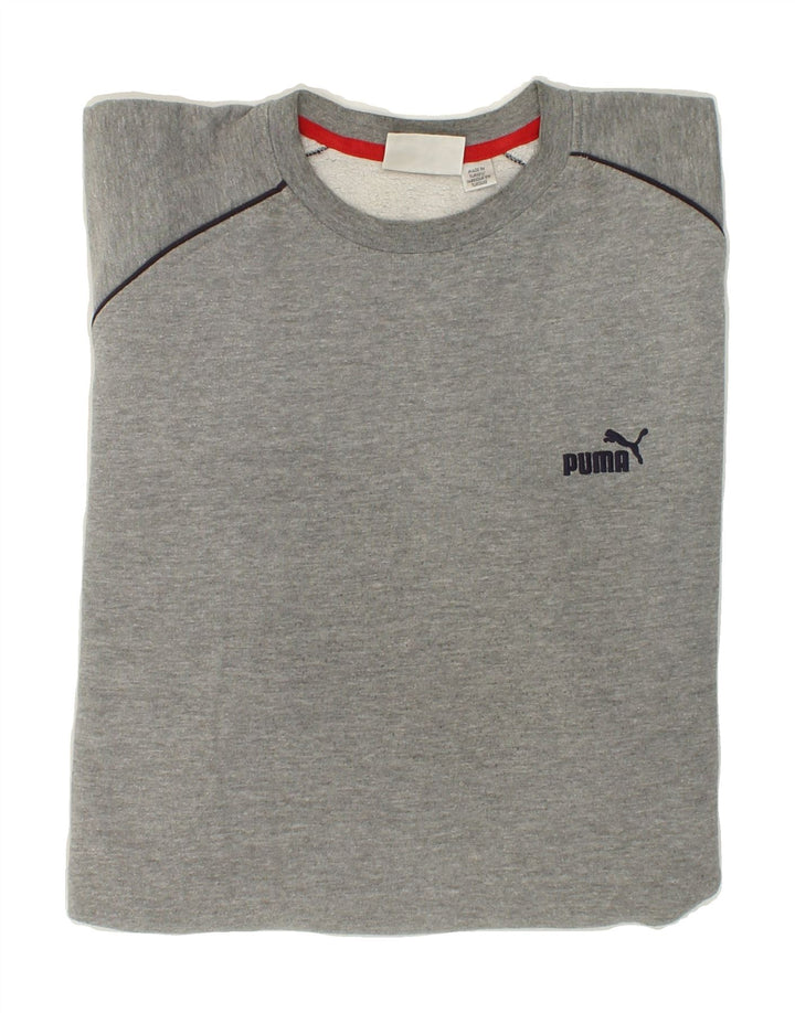 PUMA Mens Sweatshirt Jumper XL Grey Cotton Vintage Puma and Second-Hand Puma from Messina Hembry 