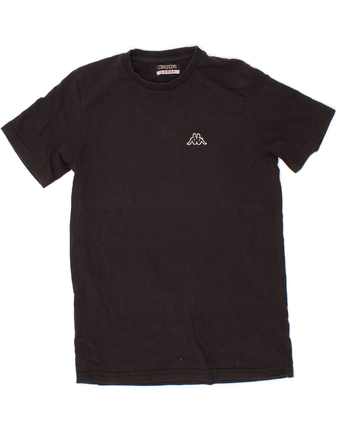 KAPPA Boys T-Shirt Top 9-10 Years Large Black Cotton Vintage Kappa and Second-Hand Kappa from Messina Hembry 