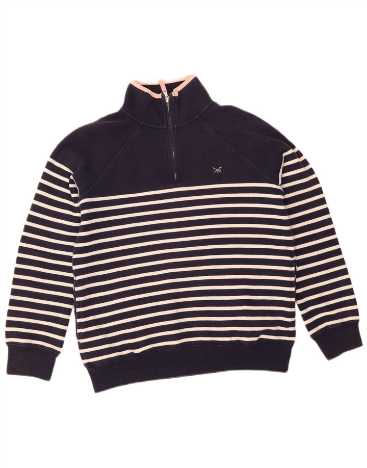 Crew Clothing Damski sweter oversize UK 8, mały, granatowy