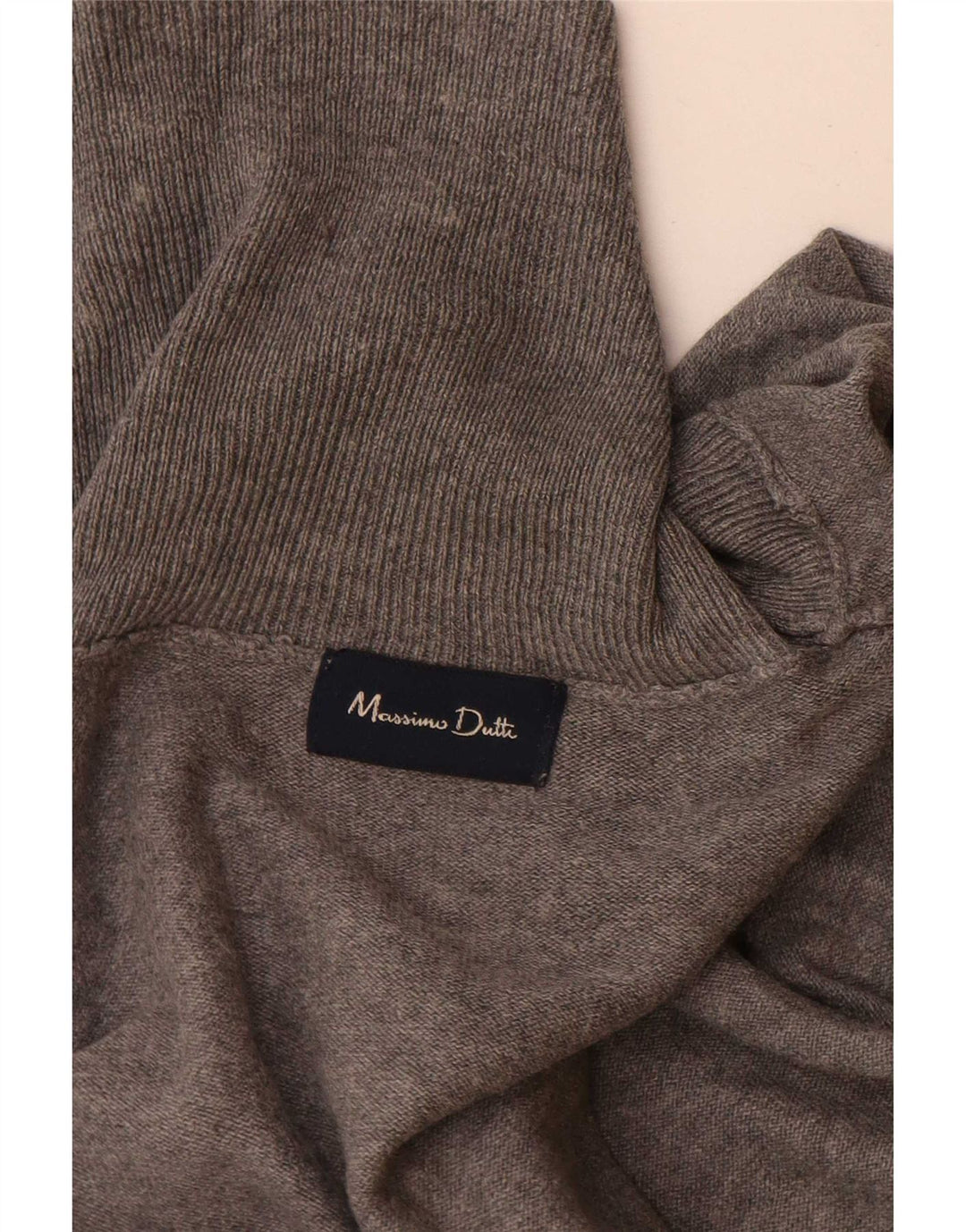 Męski sweter z golfem Massimo Dutti, średnioszary