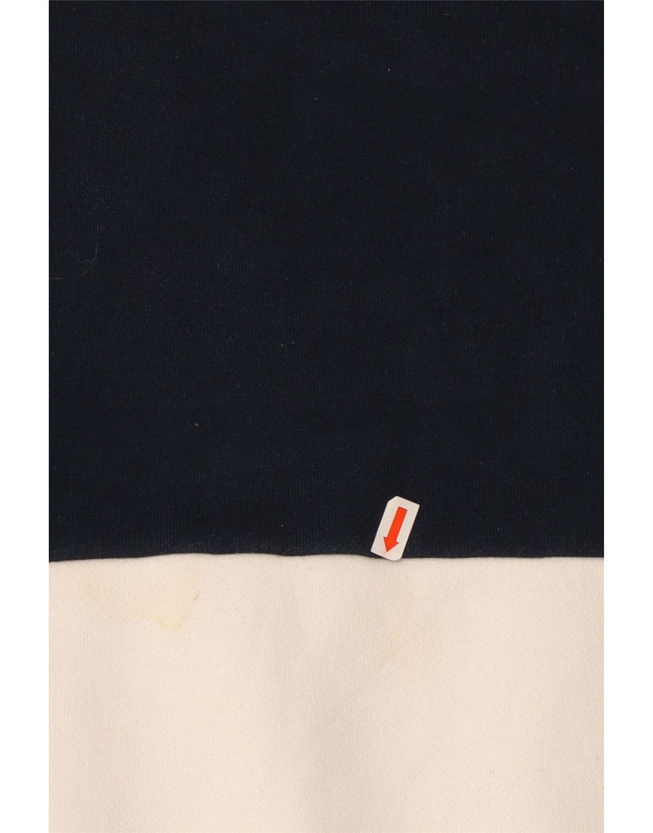 ELLESSE Boys Graphic Sweatshirt Jumper 13-14 Years White Colourblock Vintage Ellesse and Second-Hand Ellesse from Messina Hembry 