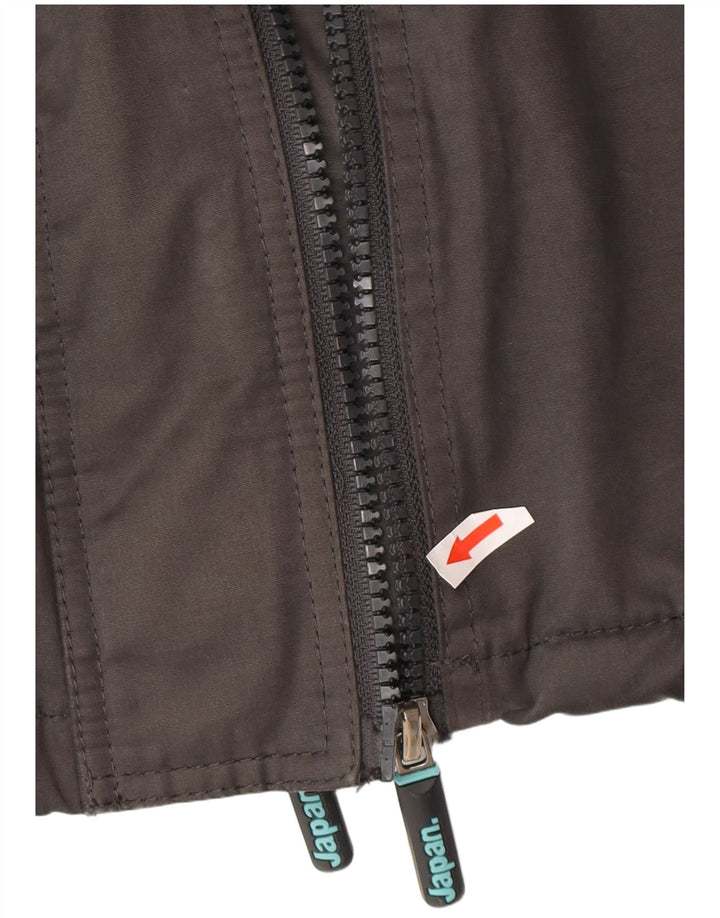 Męska kurtka wiatrówka z kapturem Superdry The Windcheater UK 42 XL, szara