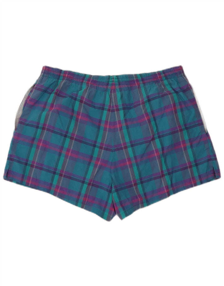 Adidas Męskie spodenki kąpielowe duże W36 L3 w turkusową kratę Retro