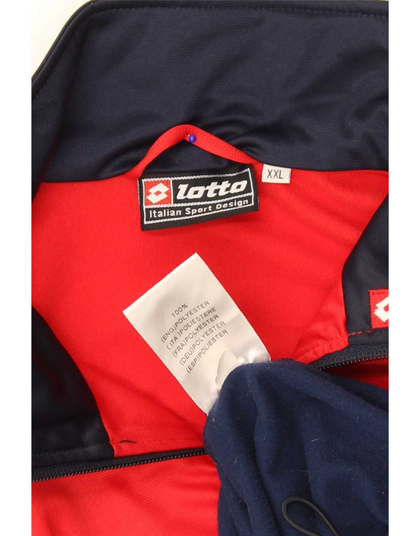 Męska bluza dresowa Lotto z grafiką, 2XL, wielobarwna, z blokami kolorów