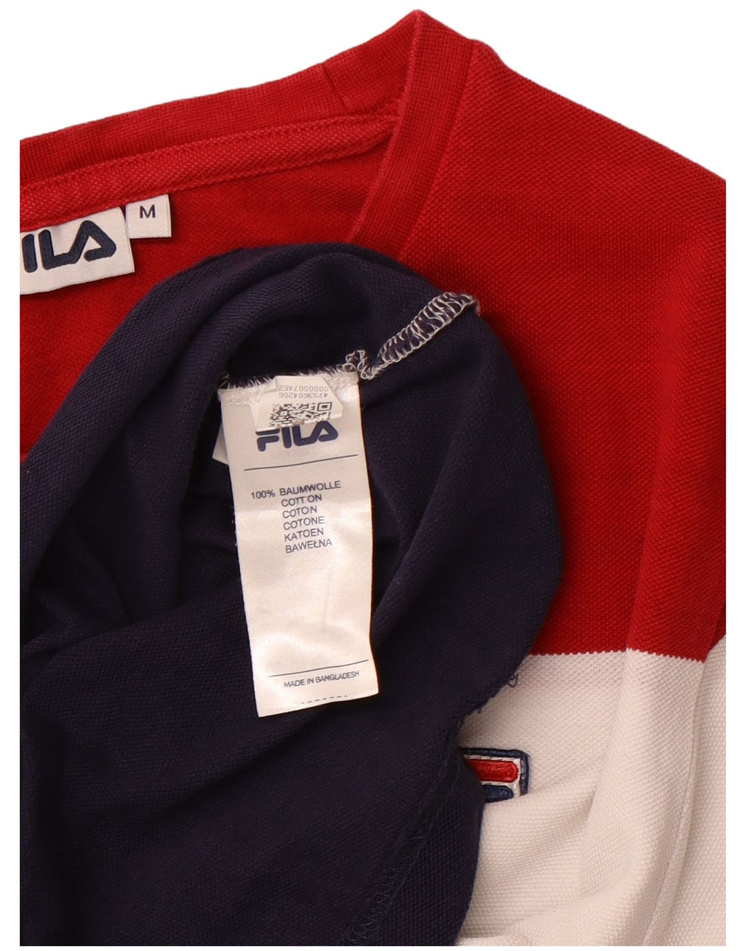 T-shirt damski FILA Top UK 14, średnia, wielobarwna bawełna z blokami kolorów