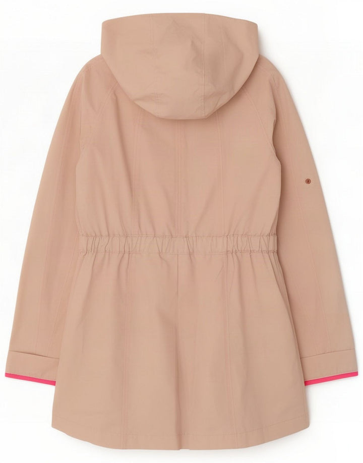 Damska kurtka parka oversize Ted Baker z kapturem, rozmiar 0 2XS, różowy poliester