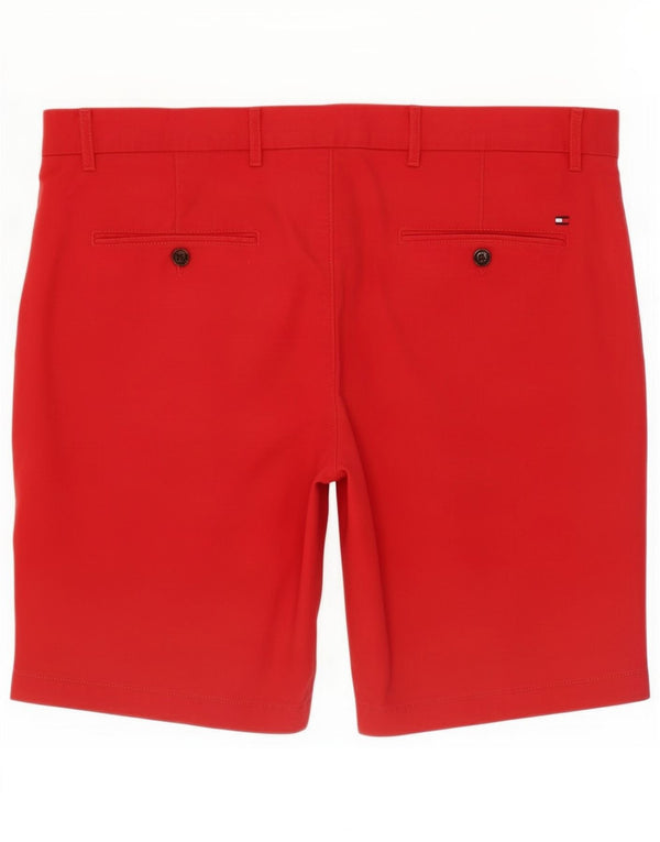 Męskie spodenki chino Tommy Hilfiger W38 XL, czerwona bawełna