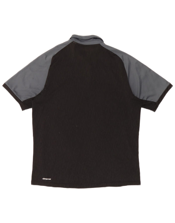 Męska koszulka polo Adidas Climacool w kolorze średnio czarnym