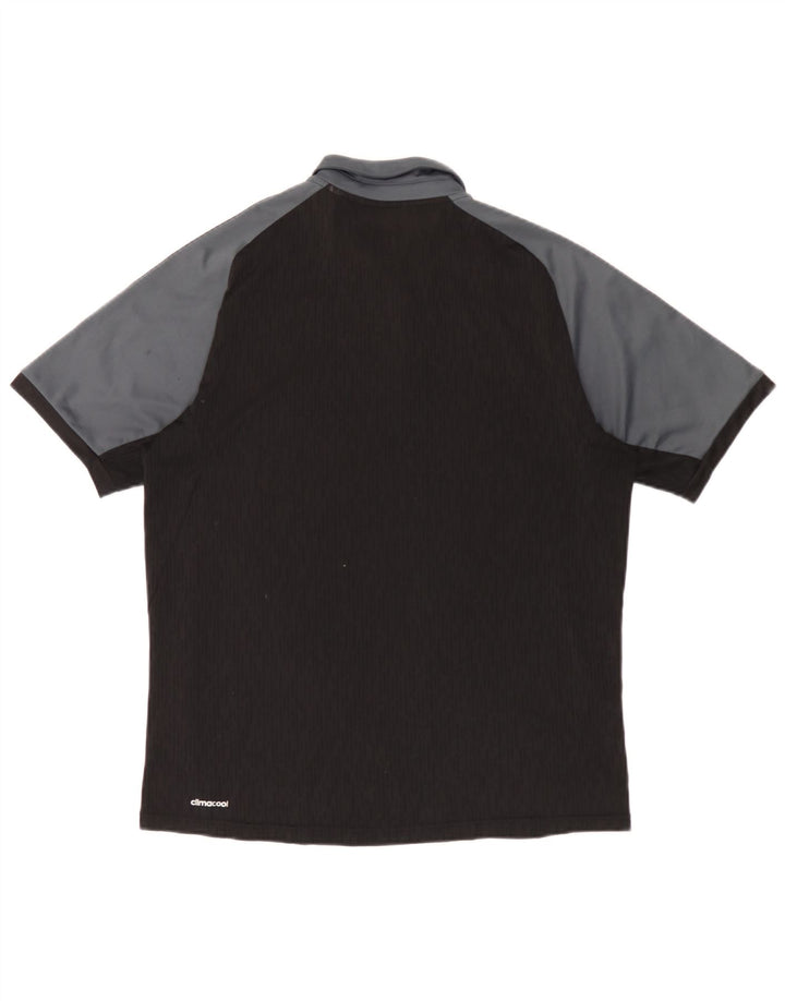 Męska koszulka polo Adidas Climacool w kolorze średnio czarnym