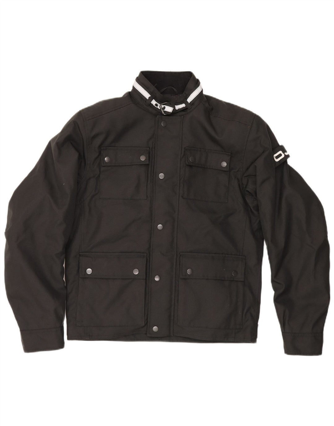 Męska kurtka wyścigowa OJ Atmosfere UK 38, średni czarny poliester