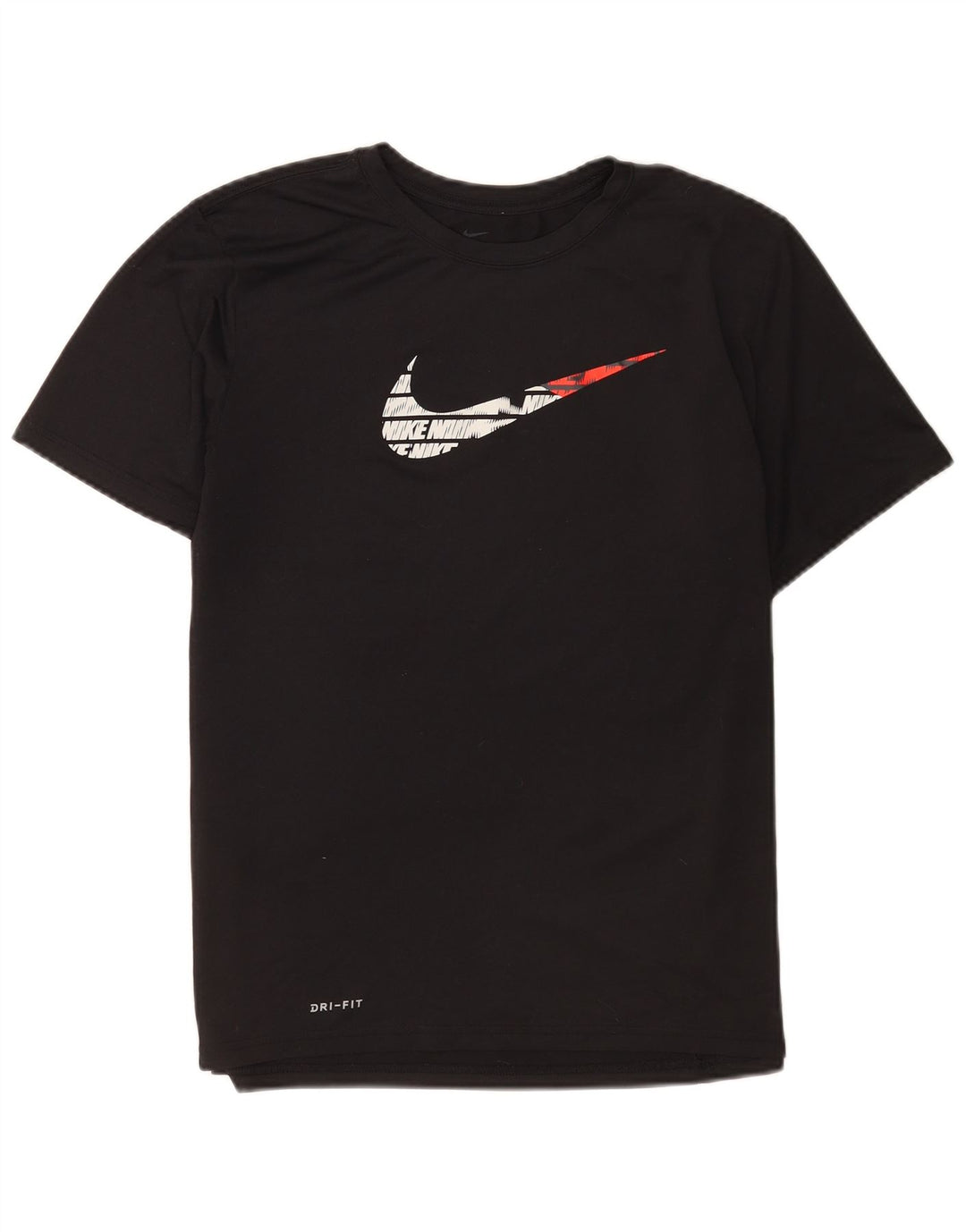 Damska koszulka Nike Dri Fit Regular Graphic Top UK 16, duży, czarny poliester