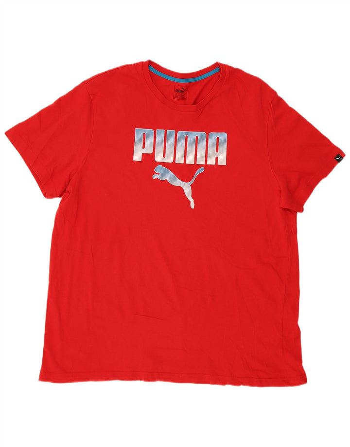 Męska koszulka z grafiką Puma Top 2XL czerwona
