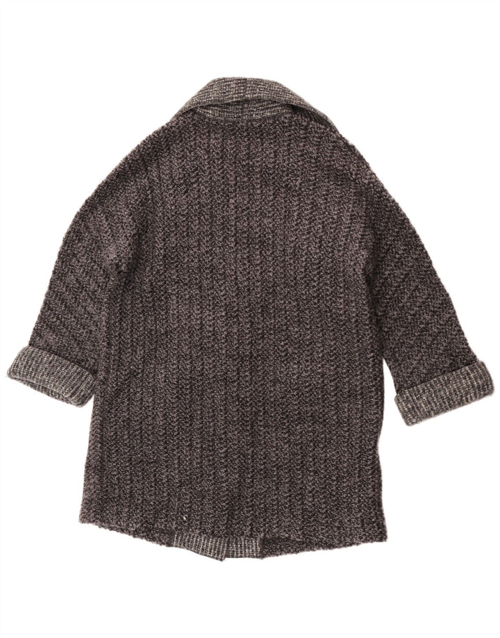 Damski płaszcz oversize Paul Costelloe UK 16, duży, szary, wełniany w bloki kolorów