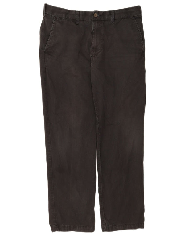 Męskie spodnie Chino Regular Marks & Spencer W34 L29 Czarne bawełniane