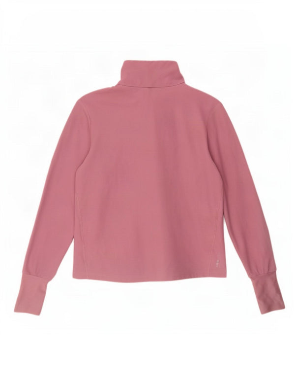 Adidas Damski Aeroready Zip Neck Sweter Dresowy Top UK 4/6 XS Różowy