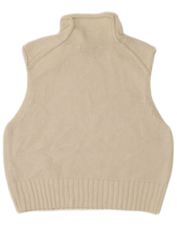 Damski podkoszulek Zara Crop Vest UK 10, mały, złamanej bieli, bawełniany
