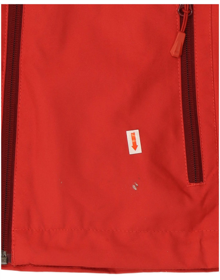 Damska kurtka wiatrówka HELLY HANSEN z grafiką UK 14, średni czerwony poliester