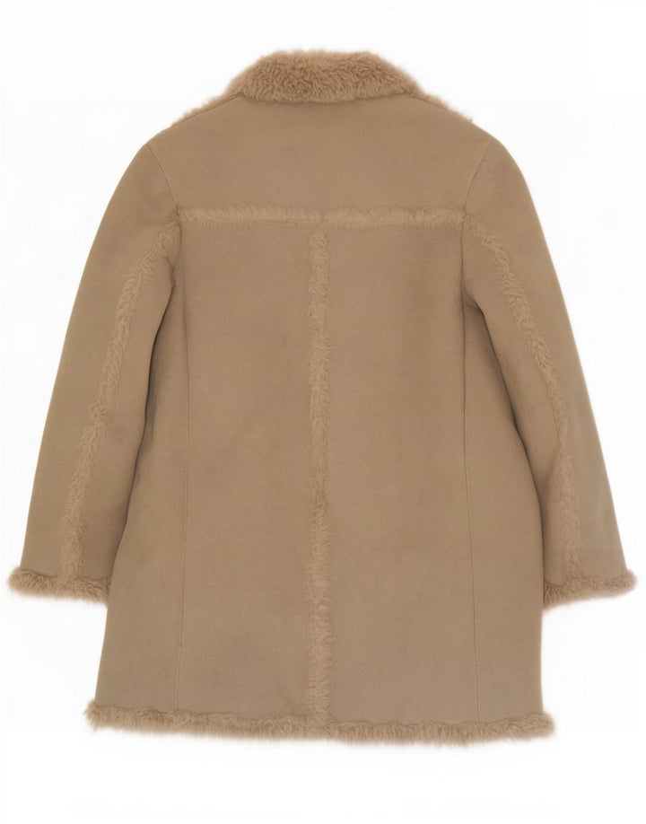 Vintage męski płaszcz Sherpa UK 40, duży, zielony poliester